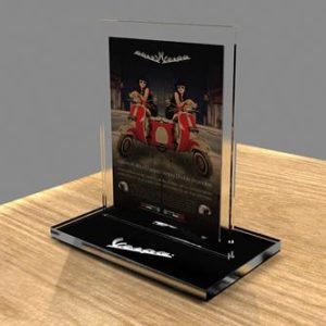 Kệ tờ rơi mica 4 ngăn KTR-1510